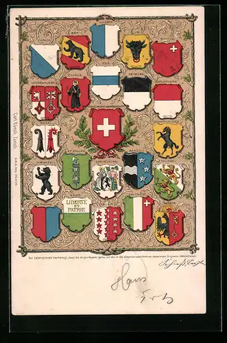 AK Schweiz, Wappen der verschiedenen Kantone