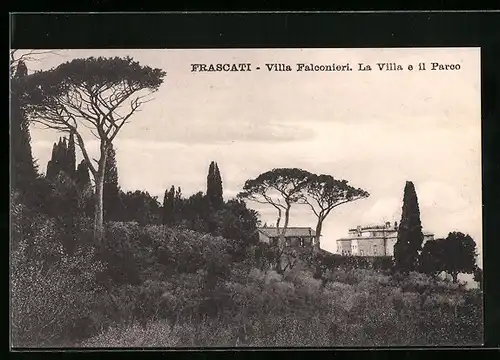 AK Frascati, Villa Falconieri, La Villa e il Parco