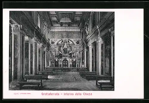 AK Grottaferrata, Interno della Chiesa