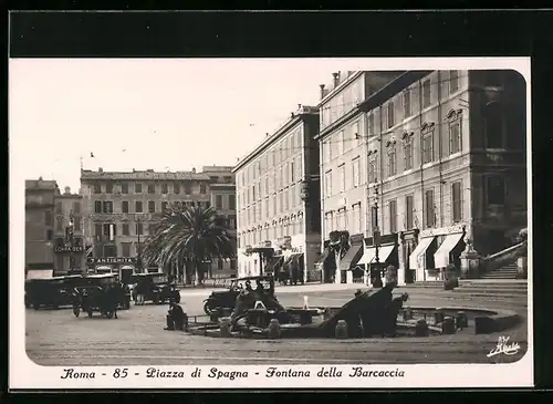 AK Roma, Piazza di Spagna, Fontana della Barcaccia