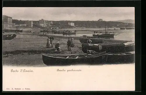 AK Anzio, Porto, Barche peschereccie