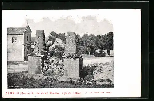 AK Albano, Avanzi di un Monum, sepolcr. antico