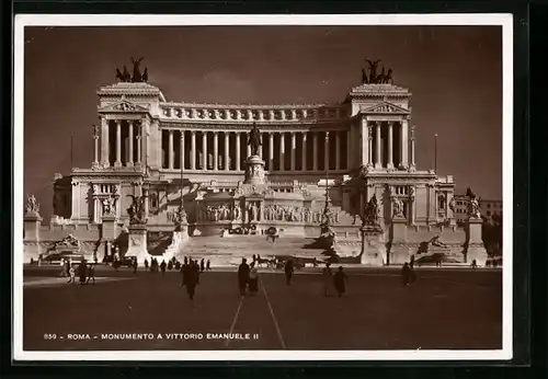 AK Roma, Monumento a Vittorio Emanuele II