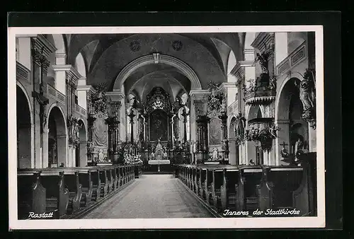 AK Rastatt, Inneres der Stadtkirche