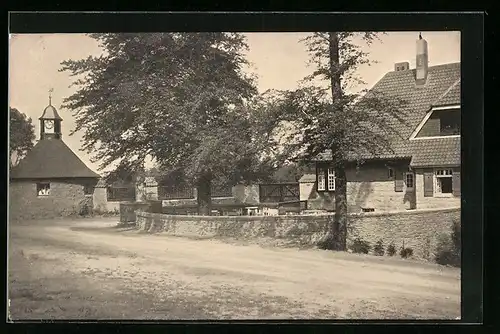 AK Bad Harzburg, Siedlung Wolfsklippen, Ansicht Haupteingang