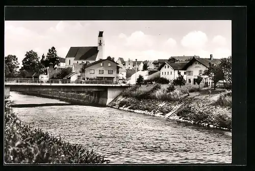 AK Winhöring /Obb., An der Isenbrücke