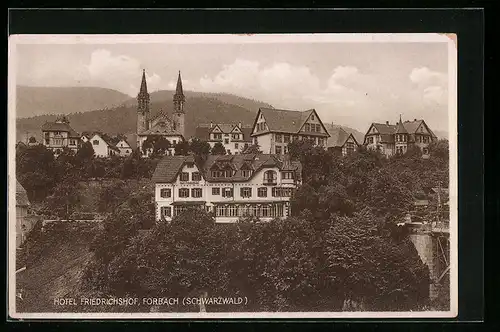 AK Forbach /Schwarzwald, Hotel Friedrichshof