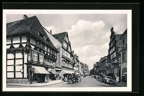 AK Hameln, Blick auf die Osterstrasse