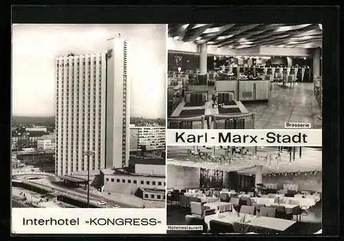 AK Karl-Marx-Stadt, Interhotel Kongress, Brasserie