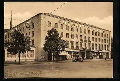 AK Karl-Marx-Stadt, Hotel Chemnitzer Hof