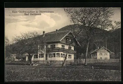 AK Oberenzenau /Bad Heilbrunn, Gaststätte Haus Gschwandtner