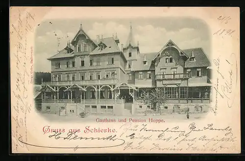 AK Schierke i. H., Gasthaus und Pension Hoppe