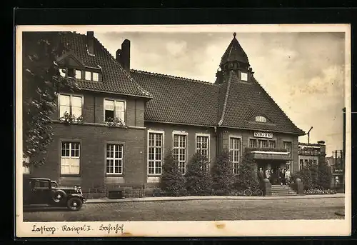 AK Castrop-Rauxel, Blick auf den Bahnhof