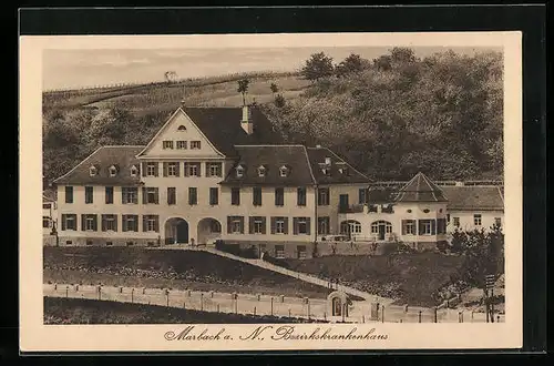 AK Marbach a. N., Blick auf das Bezirkskrankenhaus