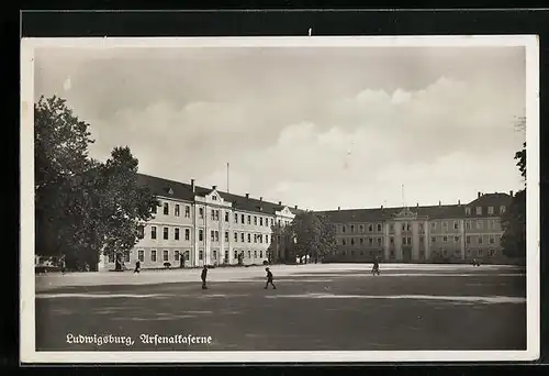 AK Ludwigsburg, Blick auf die Arsenalkaserne