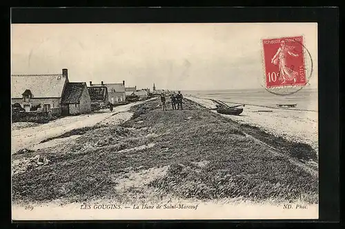 AK Les Gougins, La Dune de Saint-Marcouf