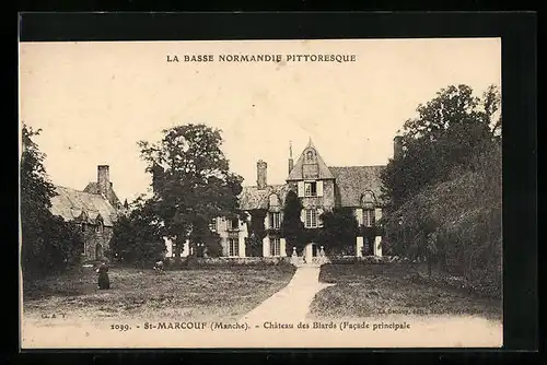 AK St-Marcouf, Château des Biards (Facade principale)