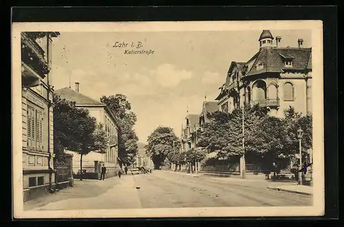 AK Lahr i. B., Blick auf die Kaiserstrasse