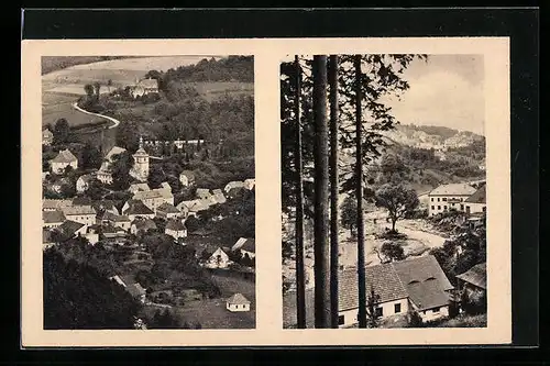 AK Bad Gottleuba, Das Flussknie, Unwetter am 8. /9. Juli 1927