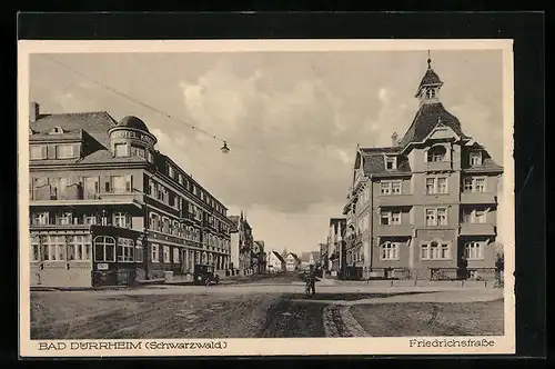 AK Bad Dürrheim /Schwarzwald, Blick auf die Friedrichstrasse