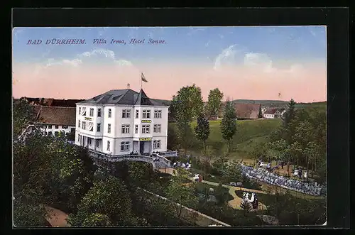 AK Bad Dürrheim, Villa Irma, Hotel Sonne