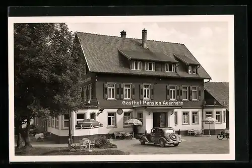 AK Zwieselberg /Schwarzwald, Gasthof-Pension Auerhahn mit Nebenvillen