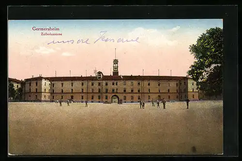 AK Germersheim, Blick auf die Zollerkaserne