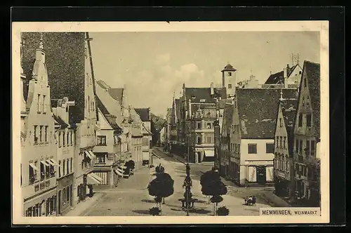 AK Memmingen, Blick auf den Weinmarkt