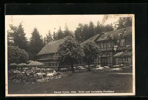 AK Oybin-Hain, Hotel und Gaststätte Forsthaus