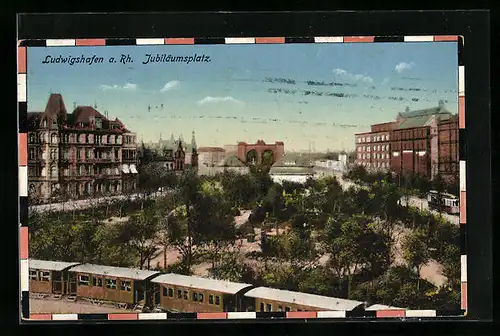 AK Ludwigshafen a. Rh., Jubiläumsplatz, Bahn
