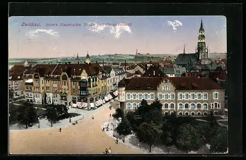 AK Zwickau, Innere Plauensche Strasse und Hauptzollamt