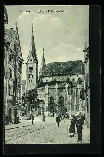 AK Augsburg, Dom mit hohem Weg