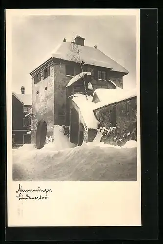 AK Memmingen, Lindauertor im Winter