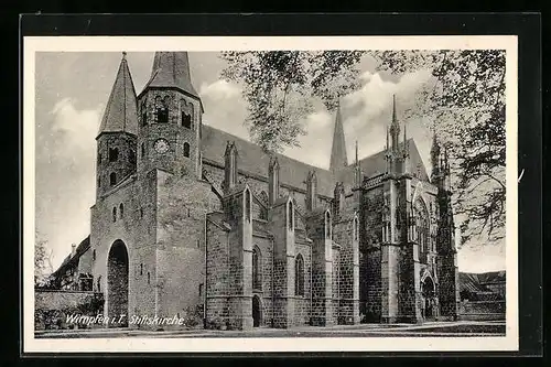 AK Wimpfen i. T., Ansicht der Stiftskirche