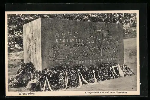 AK Wiesbaden, Kriegerdenkmal auf dem Neroberg