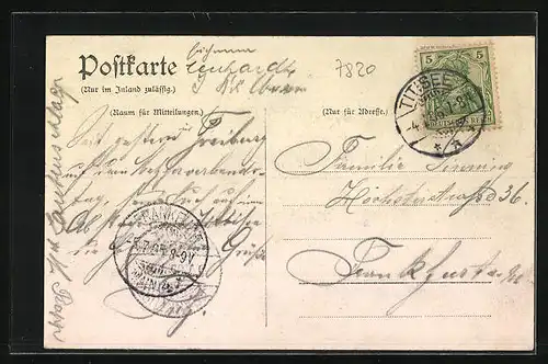 AK Titisee, Ortsansicht von Süden