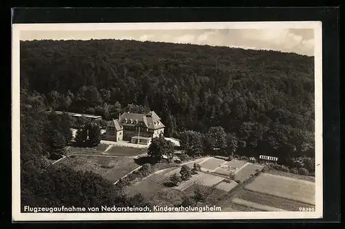 AK Neckarsteinach, Fliegeraufnahme des Kindererholungsheimes