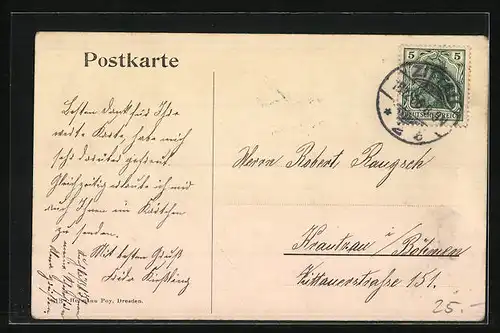 AK Zittau, Panorama der Stadt