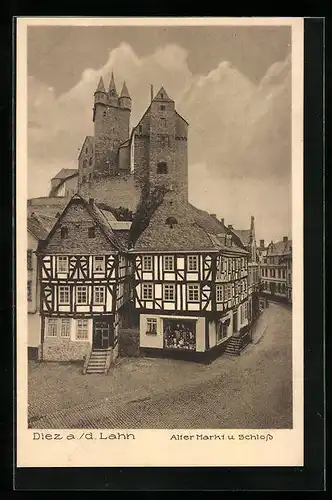 AK Diez a. d. Lahn, Alter Markt und Schloss