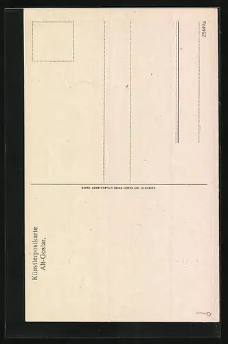Künstler-AK Alt-Goslar, Alte Mühle am Klapperhagen