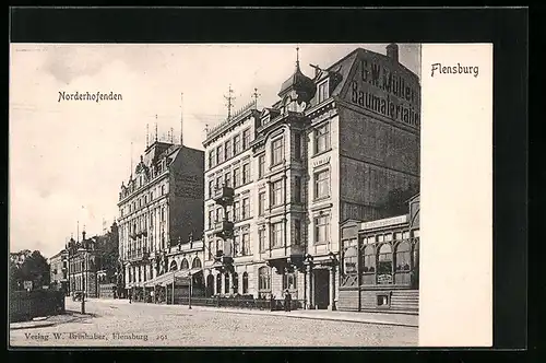 AK Flensburg, Strasse Norderhofenden