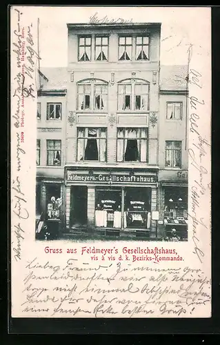 AK Hamburg-Neustadt, Gasthof Feldmeyer`s Gesellschaftshaus