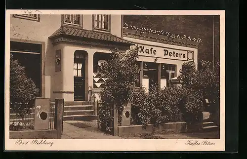 AK Bad Rehburg, Kaffee und Konditorei Peters