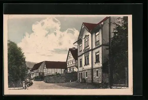 AK Winterstein, Gasthaus zum Thüringer Wald von Konrad Hellbach