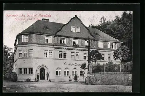 AK Neumühle a.d . Elster, Gasthof Neumühle