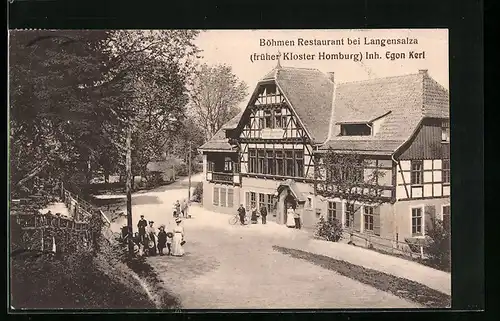 AK Langensalza, Böhmen-Restaurant von Egon Kerl