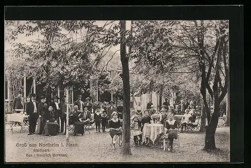 AK Northeim i. Hann., Cafe im Stadtpark