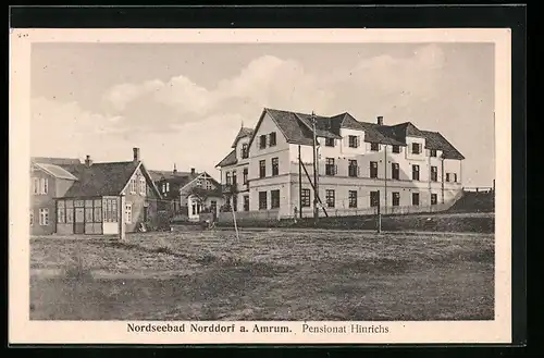 AK Norddorf a. Amrum, Nordseebad, Pensionat Hinrichs