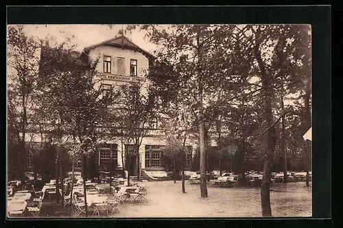 AK Harburg-Haake, Hotel und Restaurant Eissendorfer Schweiz, Teilansicht des Gartens