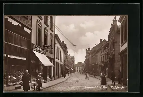 AK Emmerich a. Rhein, Blick in die Kassstrasse